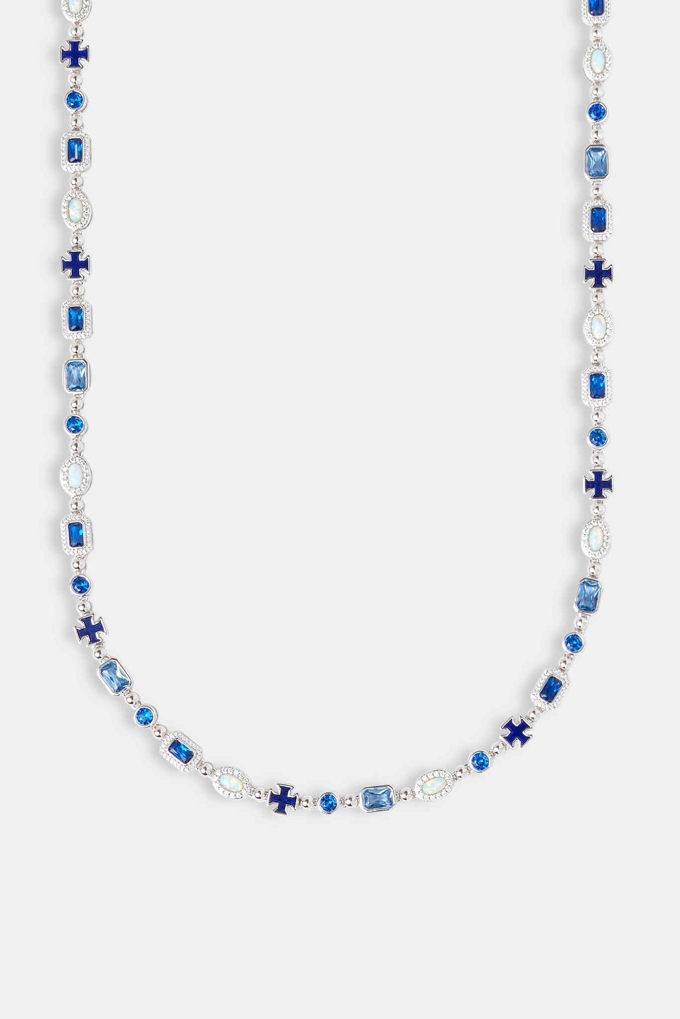 Blue Lapis Multi Gemstone Chain - 8mm