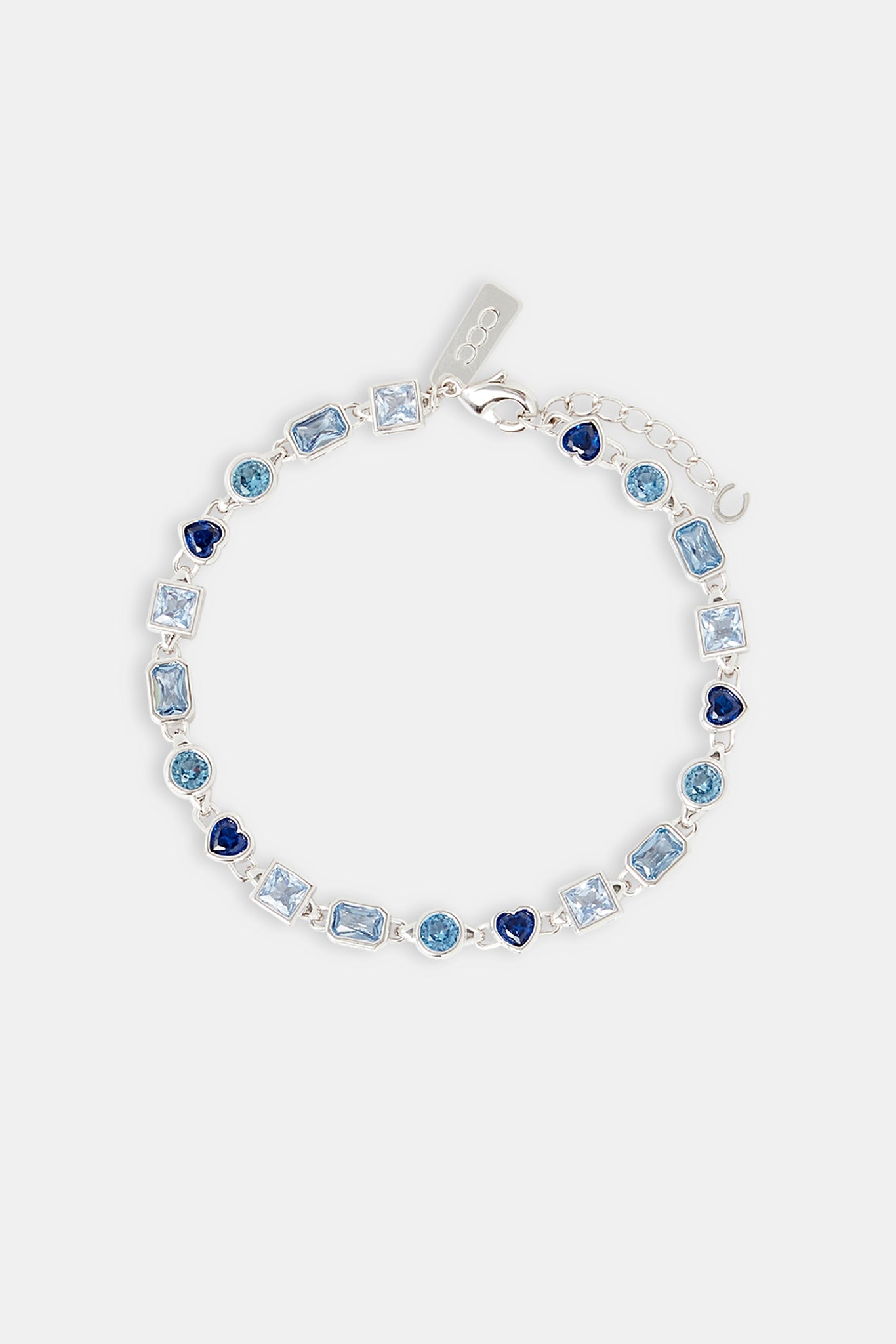 Blue Mixed Gemstone Link Bracelet - 6mm