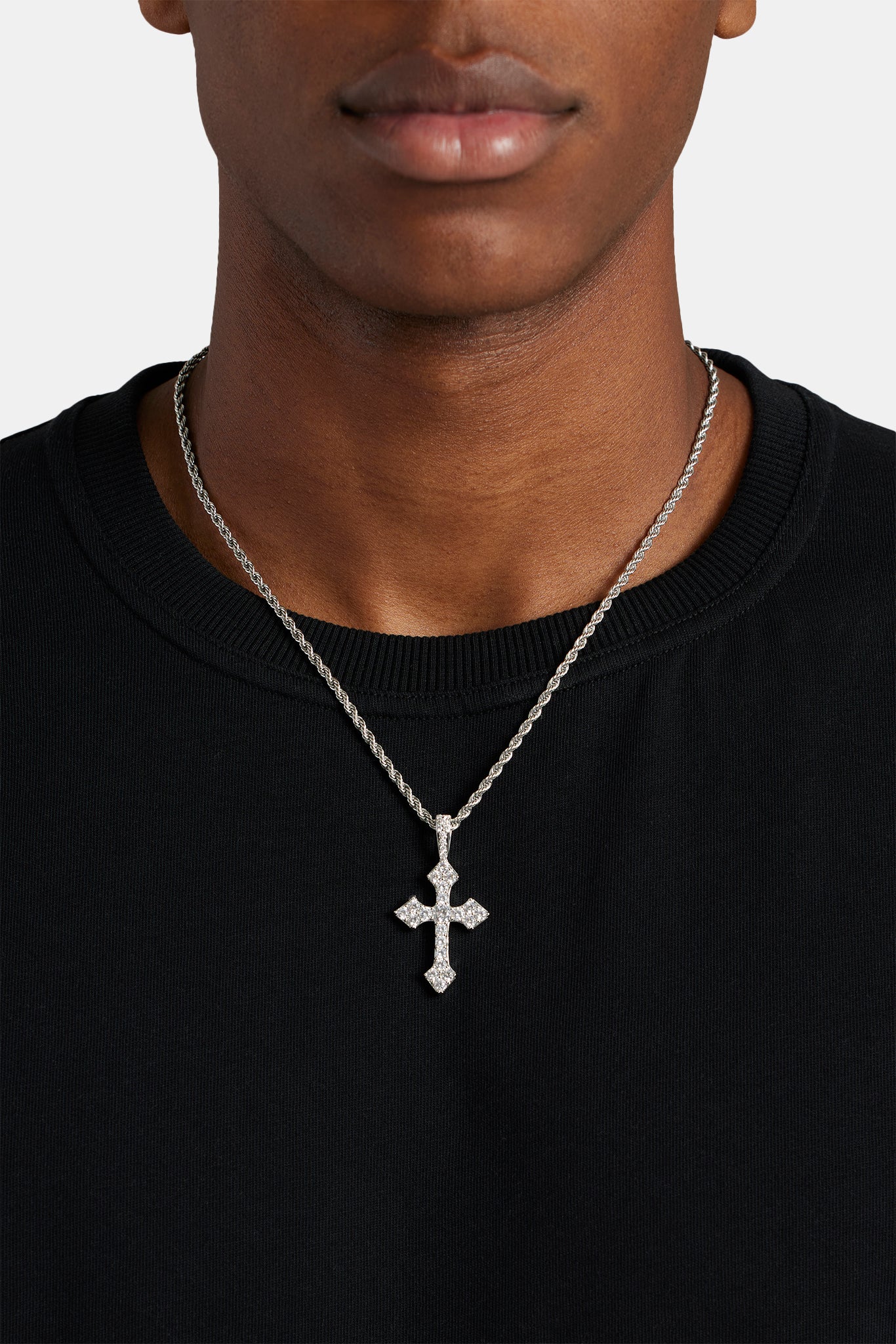 Iced Celtic Cross Pendant - 35mm