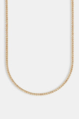 Champagne Stone Tennis Chain - 3mm