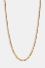 Champagne Tennis Chain - 3mm - Gold