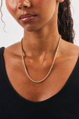Champagne Tennis Chain - 3mm - Gold
