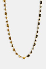 Chocolate Heart Multi Gemstone Chain - 6mm