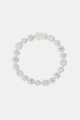 Clear Mixed Shape Cluster Bracelet - 6mm