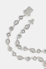 Motif & Clear Gemstone Chain - 6mm