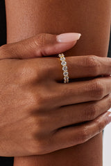 Clear Round Stone Tennis Ring - 4mm