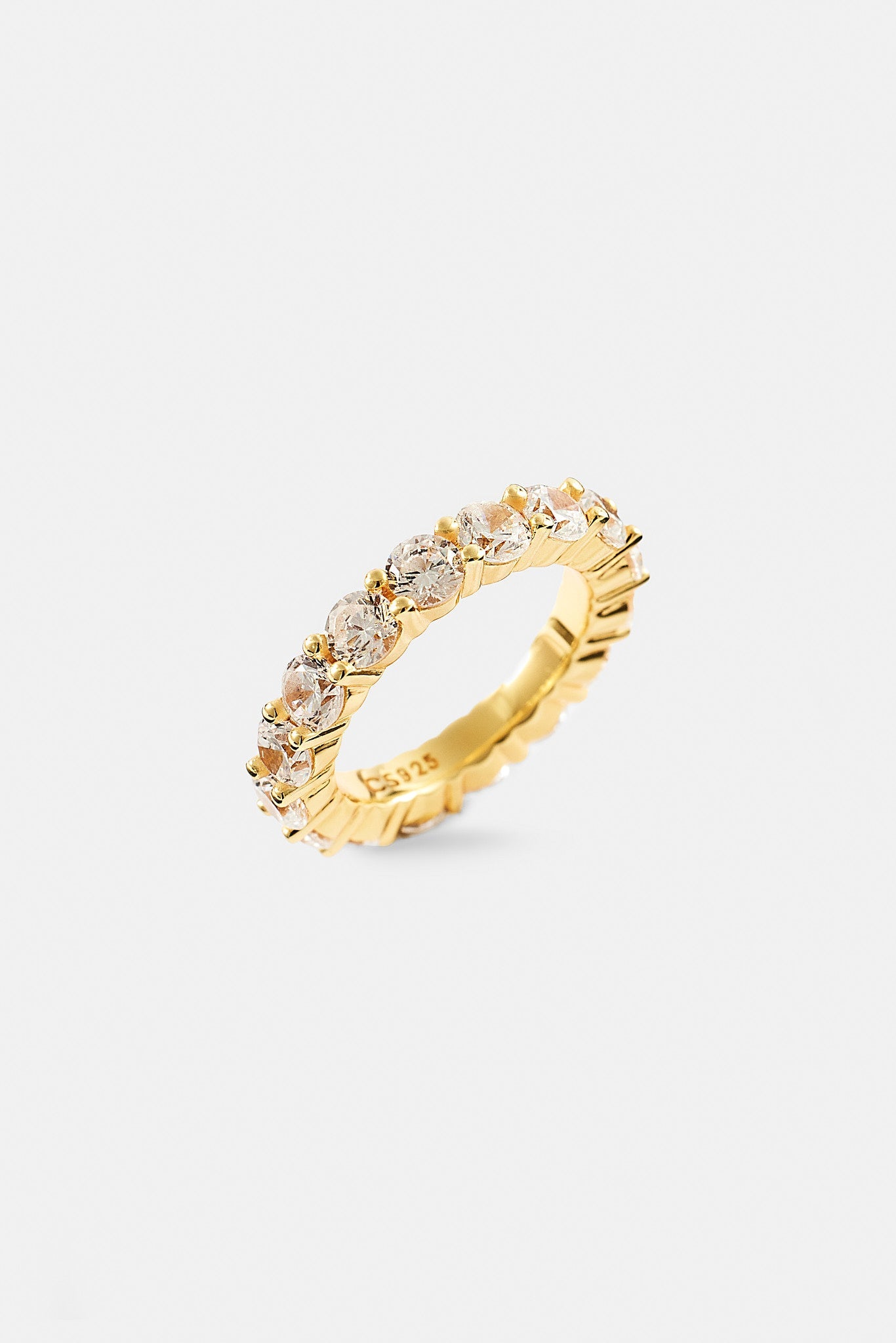 Clear Round Stone Tennis Ring - 4mm