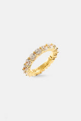 Clear Round Stone Tennis Ring - 4mm