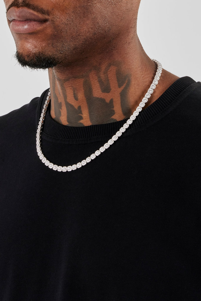 Clustered Tennis Chain - 5mm