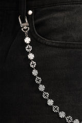 Motif Cross Outline Jean Chain - 10mm - White