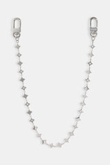 Star Outline Jean Chain - 10mm - White