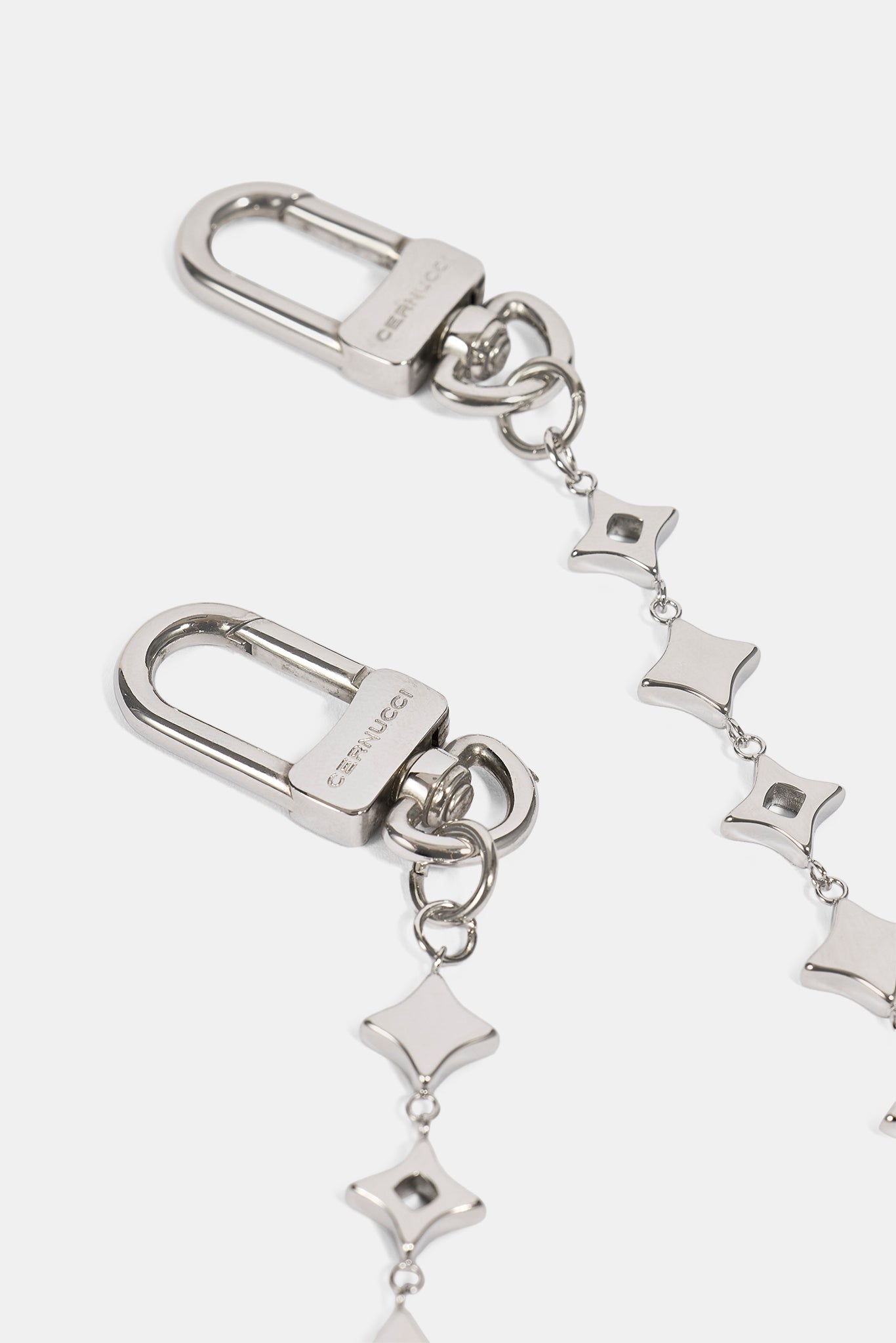 Star Outline Jean Chain - 10mm - White