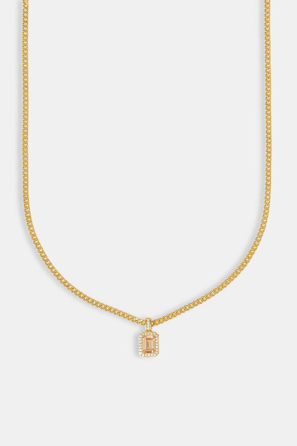 Champagne Gemstone Necklace - 10mm