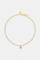 Champagne Gemstone Necklace - 10mm