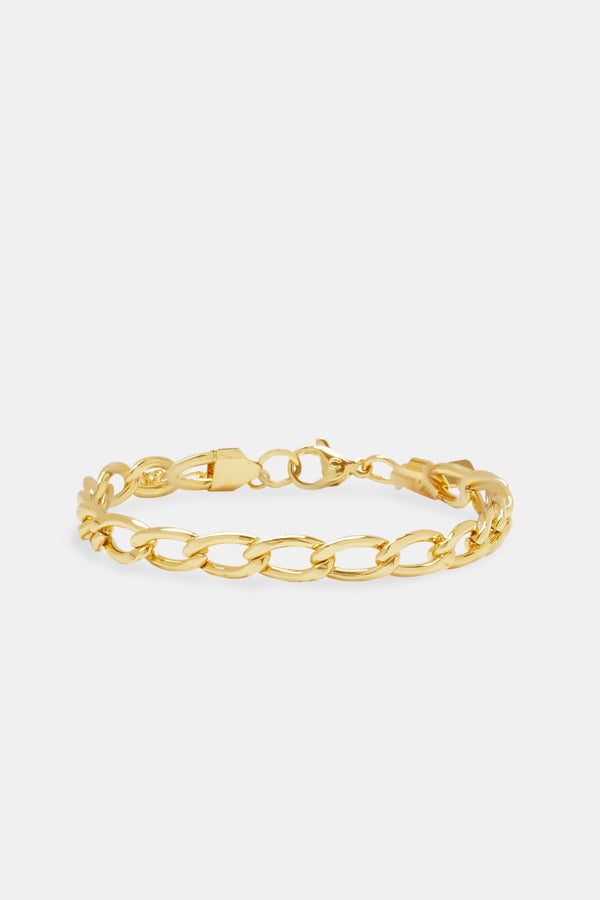 Curb Bracelet - 6mm - Gold