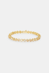 Champagne CZ & Opal Bracelet - 6mm - Gold