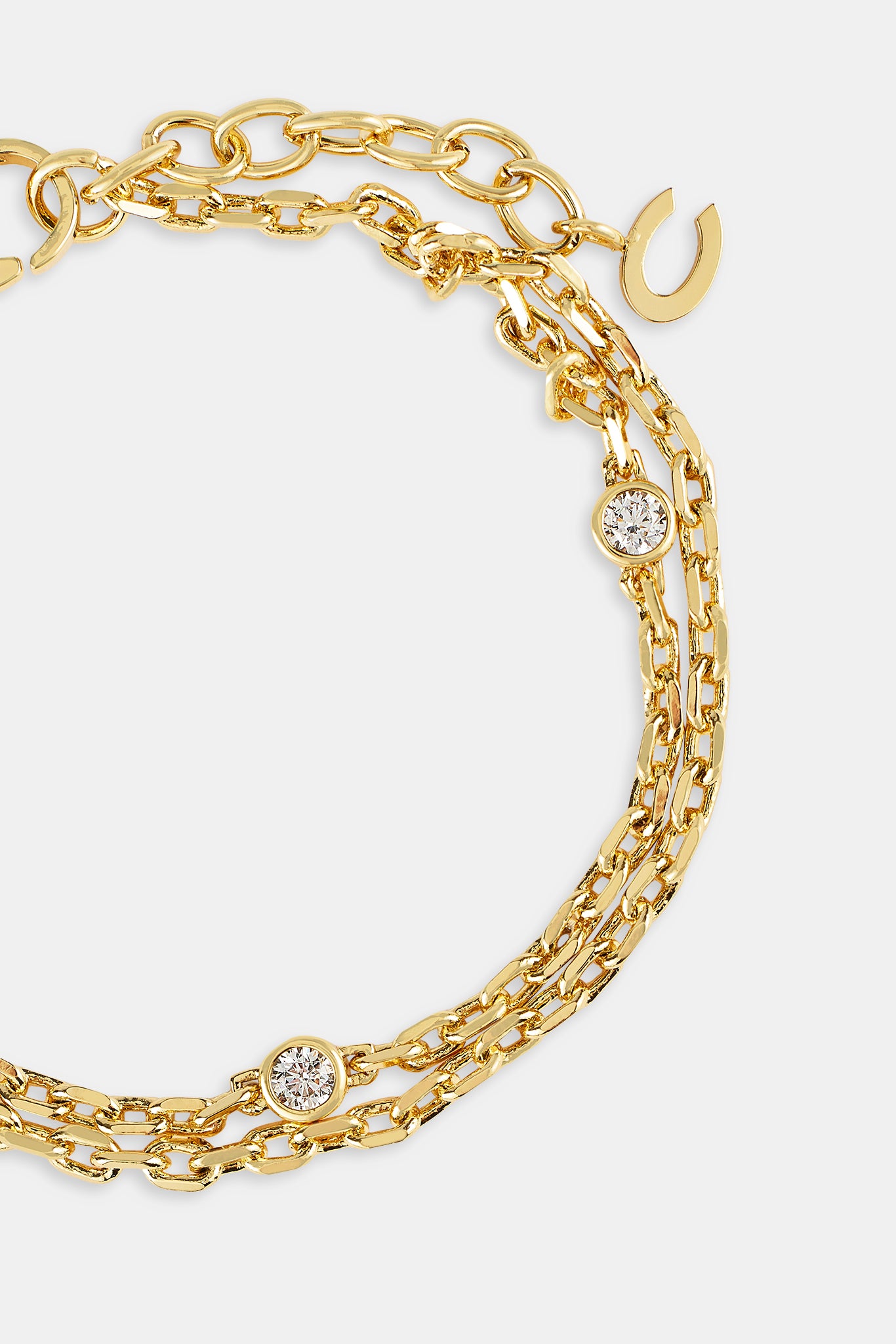 Double Layer Ice Rolo Bracelet - 5mm