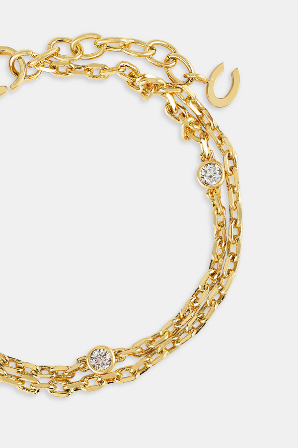 Double Layer Ice Rolo Bracelet - 5mm