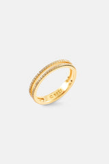 Double Row Micro Tennis Ring - 2.5mm