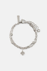 Double Layer Iced & Motif Rolo Bracelet - 10mm