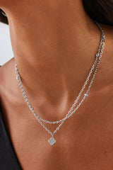 Double Layer Iced & Motif Rolo Necklace - 15mm