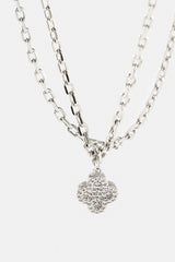 Double Layer Iced & Motif Rolo Necklace - 15mm