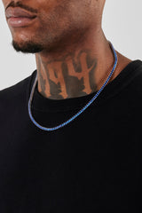 Dark Blue Tennis Chain - 3mm