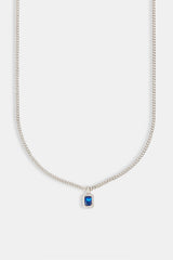 Dark Blue Gemstone Necklace - 10mm