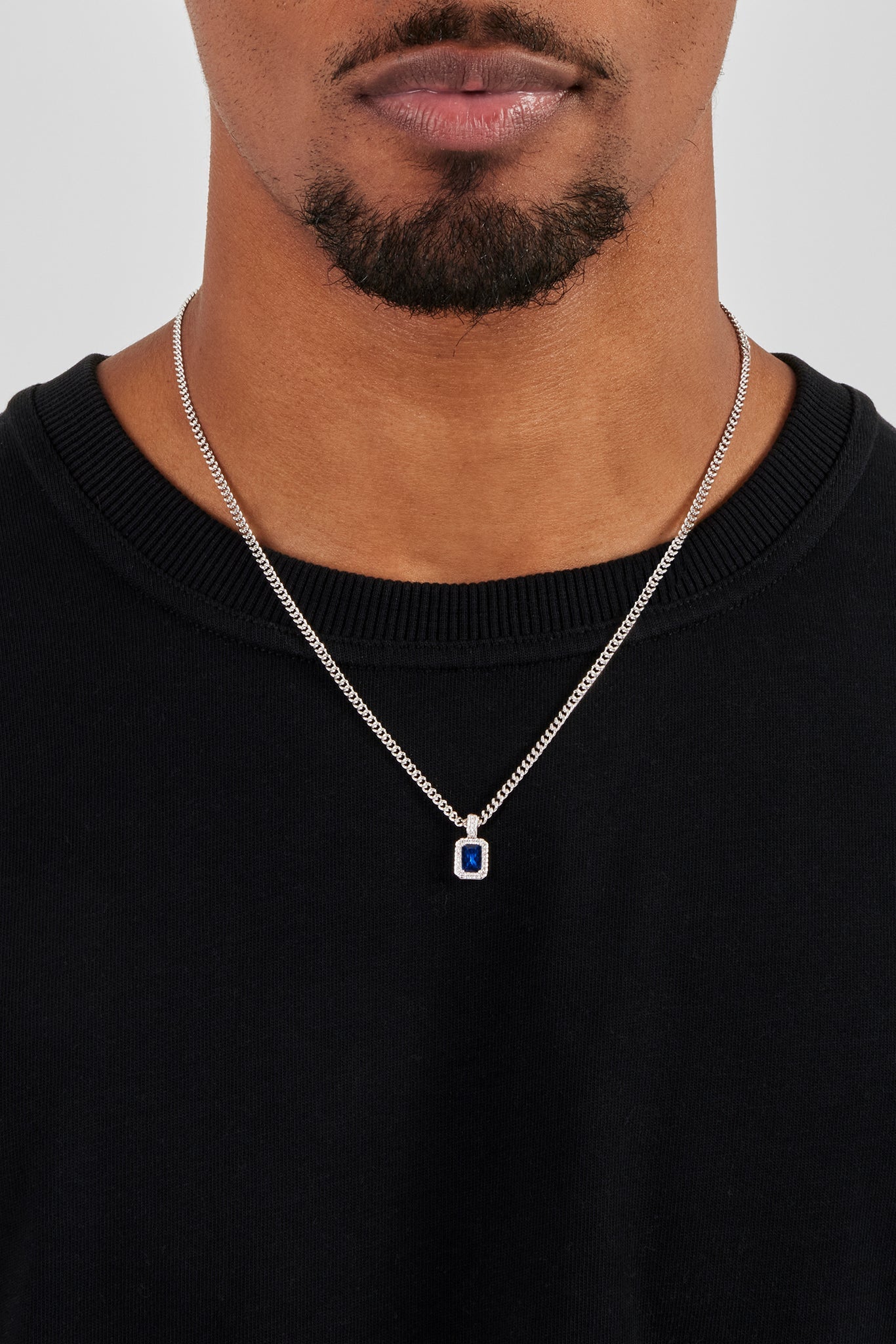 Dark Blue Gemstone Necklace - 10mm