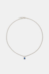 Dark Blue Gemstone Necklace - 10mm