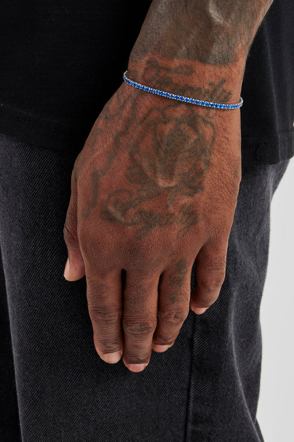 Dark Blue Micro Tennis Bracelet - 2.5mm