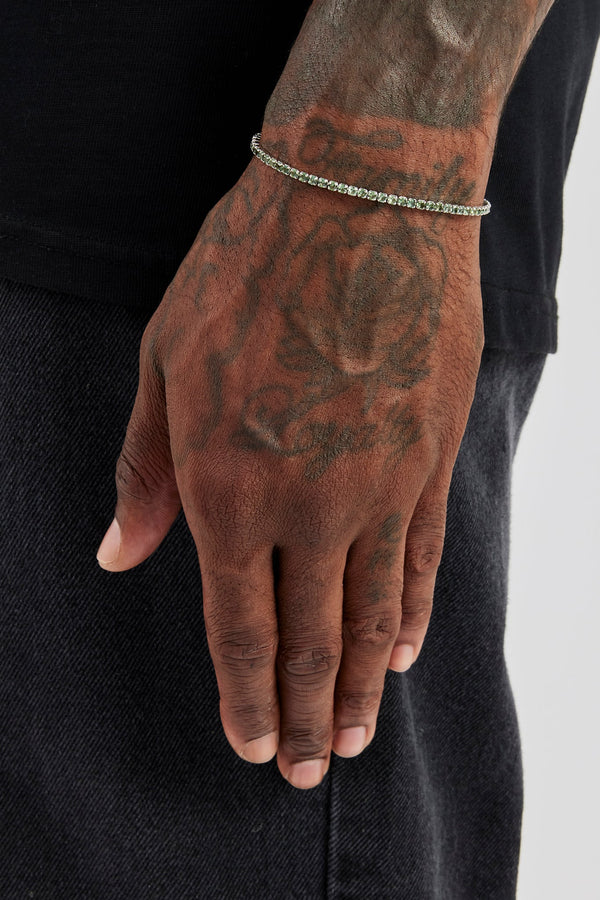 Dark Green Micro Tennis Bracelet - 2.5mm