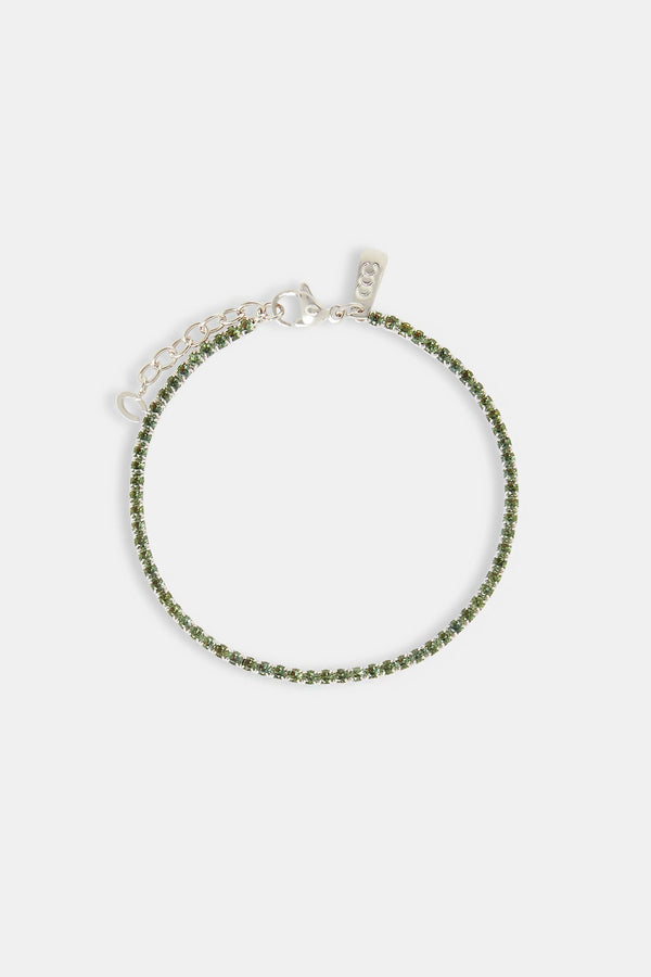 Dark Green Micro Tennis Bracelet - 2.5mm