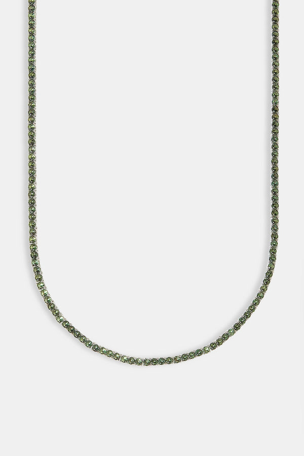 Dark Green Tennis Chain - 3mm