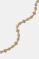 Motif & Circle CZ Multigem Chain - 6mm - Gold