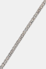 Pear Stone Tennis Bracelet - 3mm - White