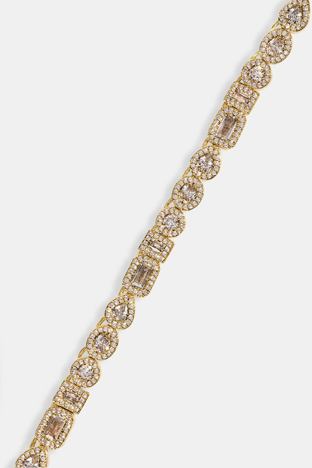 Cluster Chain Mixed Shape Cluster Chain - 6mm - Gold | Womens Chains | Shop Clustered ...