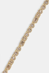 Mixed Shape Cluster Chain - 6mm - Gold