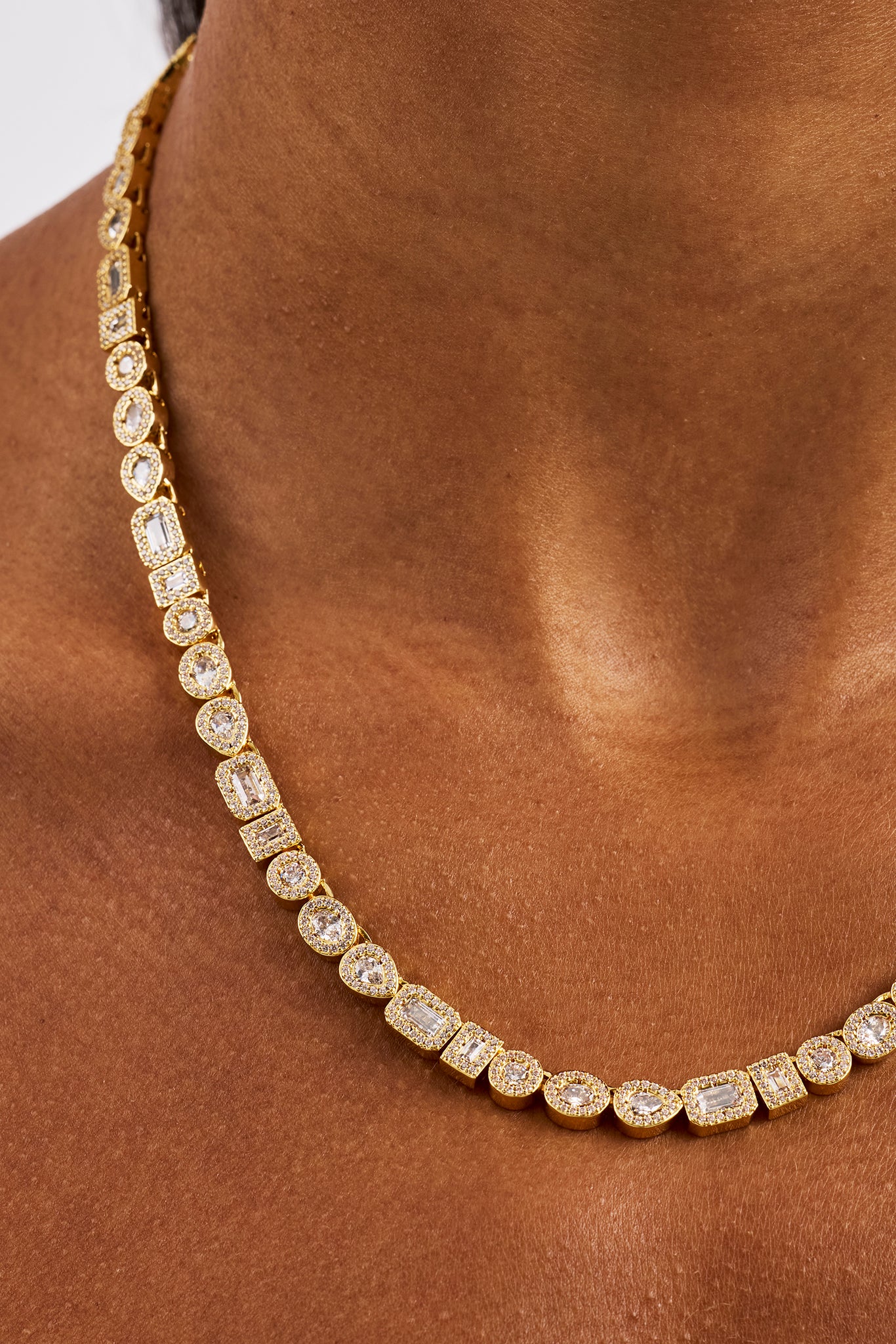 Cluster Chain Mixed Shape Cluster Chain - 6mm - Gold | Womens Chains | Shop Clustered ...