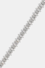 Iced Marquise Mixed Shape Bracelet - 5mm - White