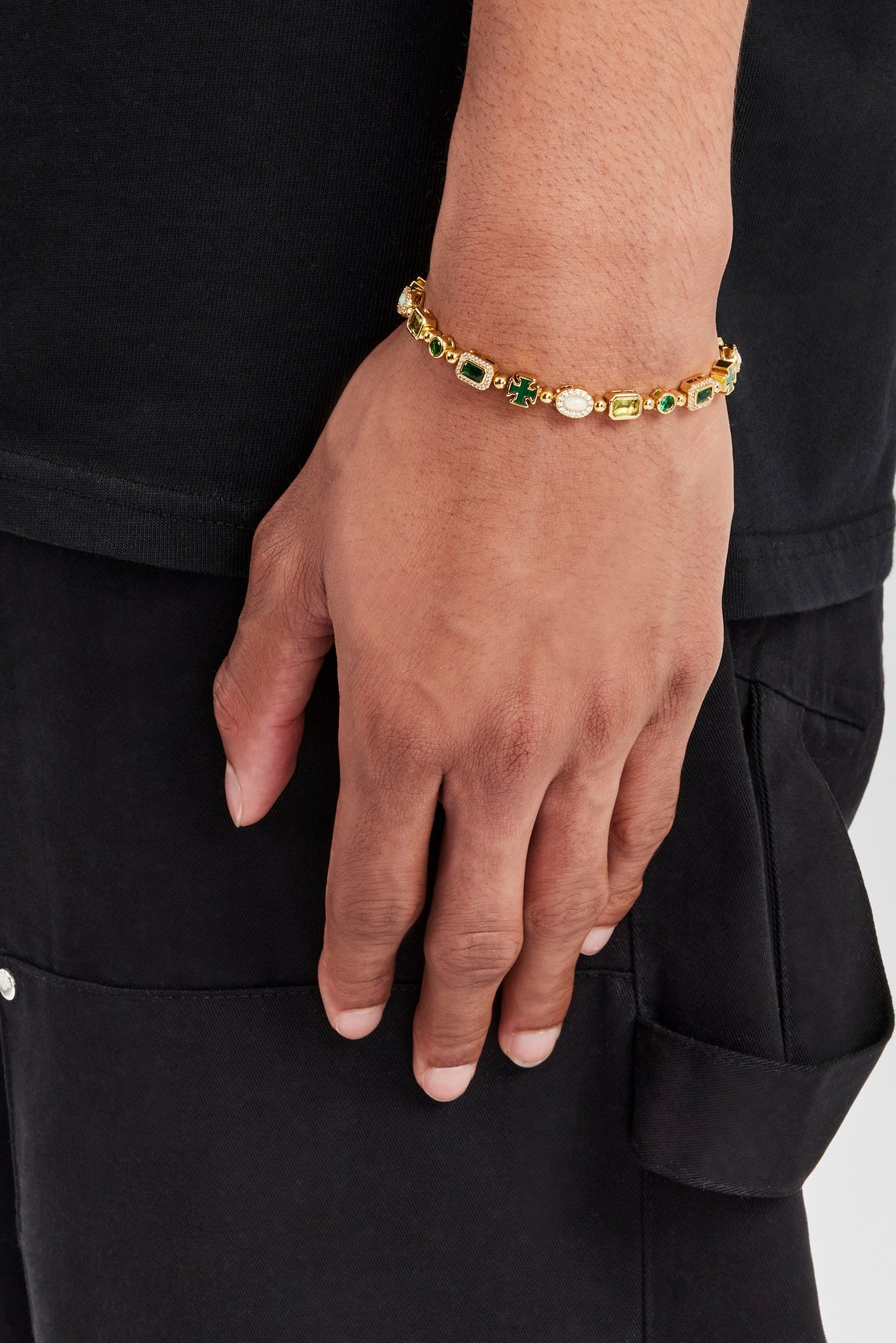 Green Malachite Multi Gemstone Bracelet - 6mm