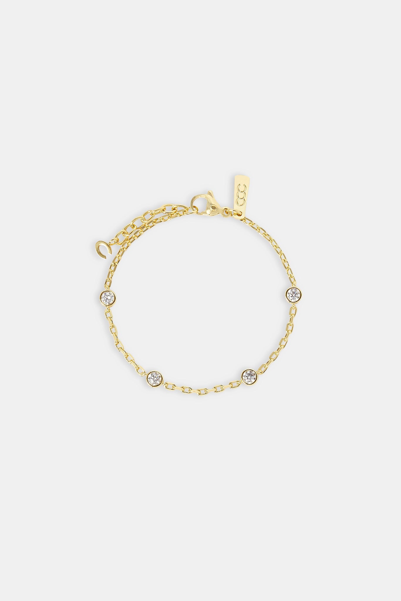 Gemstone Rolo Bracelet - 5mm - Gold