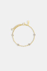 Gemstone Rolo Bracelet - 5mm - Gold