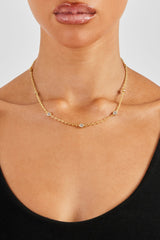 Gemstone Rolo Chain - 5mm - Gold
