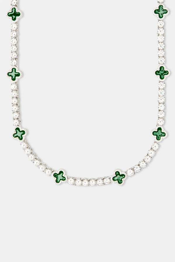 Green Motif Tennis Chain