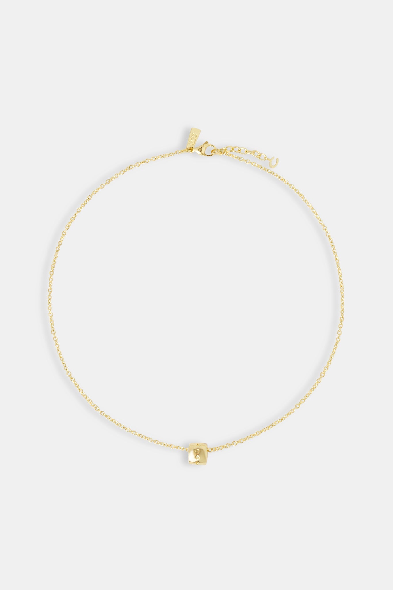 Engraved Hoop Rolo Necklace - 12mm