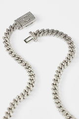 Iced Cuban Link Chain - 5mm - White