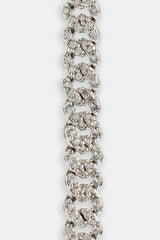 Iced Cuban Link Bracelet - 5mm - White