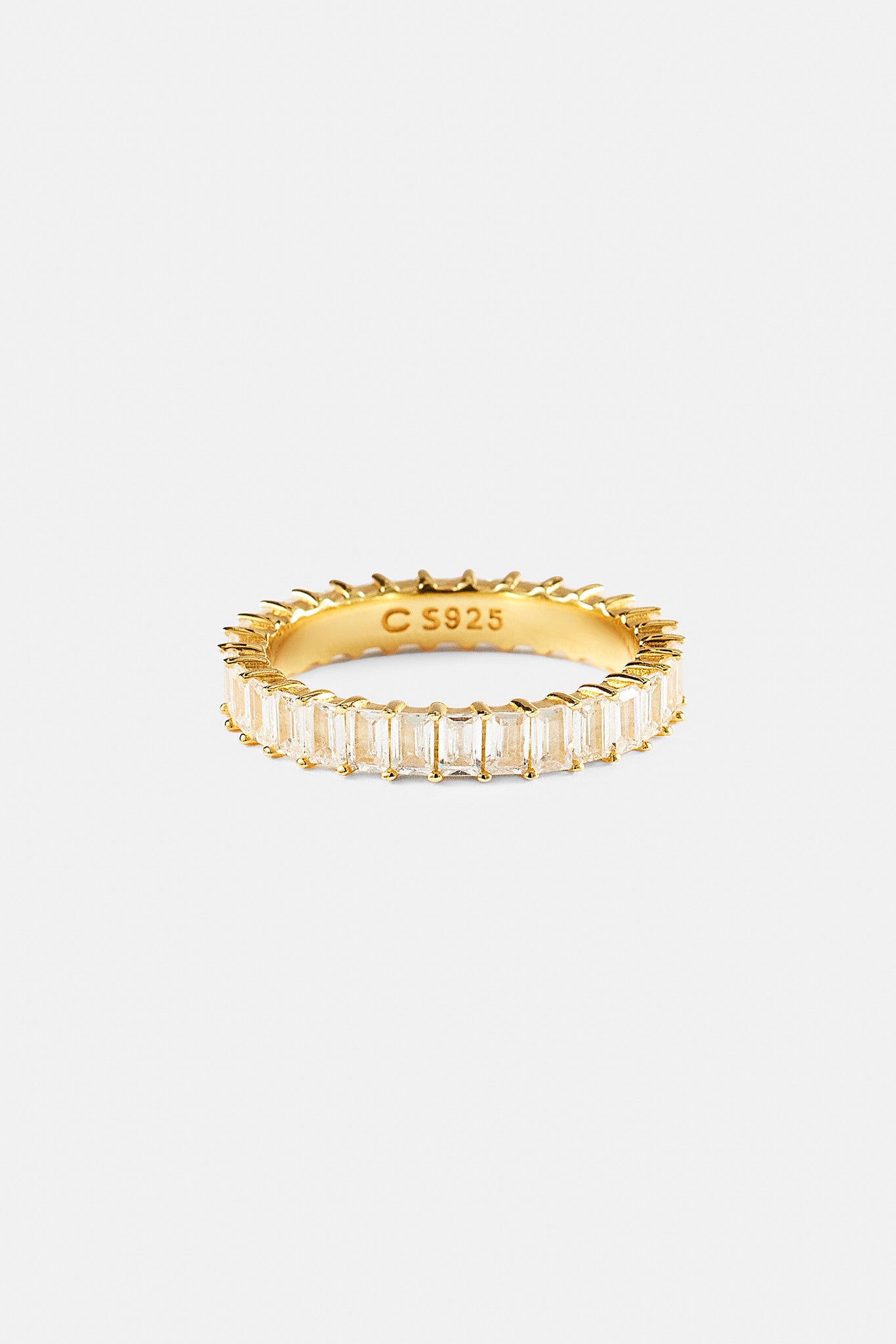 Iced Baguette Tennis Ring - 4mm
