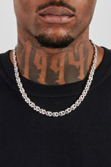 Iced Blue Stone Infinity Chain - 6mm